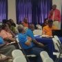 Bro. Kelvin Pompey President of the SVG Co-operative League Ltd makes a contribution to the morning’s discussion