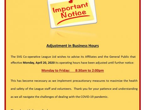 Adjustment in Business Hours