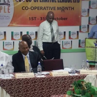 Representative of the FSA Mr. Jimmy Black delivering greetings at the morning's proceedings