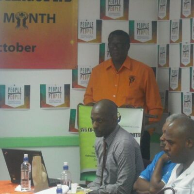 Bro. Montie Chambers , Chairnab, delivering the thank you and closing remarks.