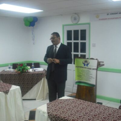 Mr. Kirk Da Silva - Partner KDLT Chartered Certified Accountants, addressing the audience
