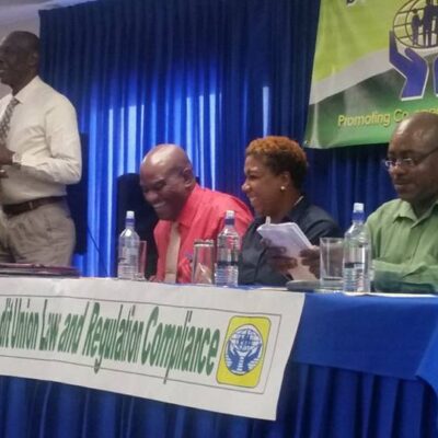 Mr. Ralph Wharton - General Manager, Caribbean Conferderation of Credit Unions (CCCU), delivering brief remarks