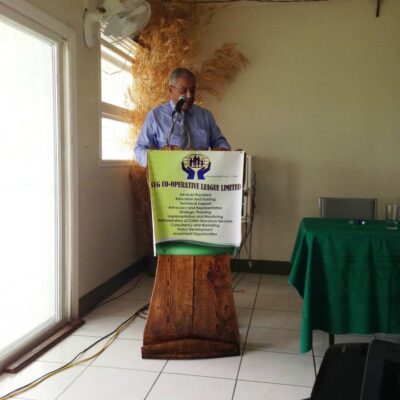 Mr. Stanley De Freitas – Managing Partner, De Freitas and Associates Chartered Accountants and Management Consultants, addressing the audience