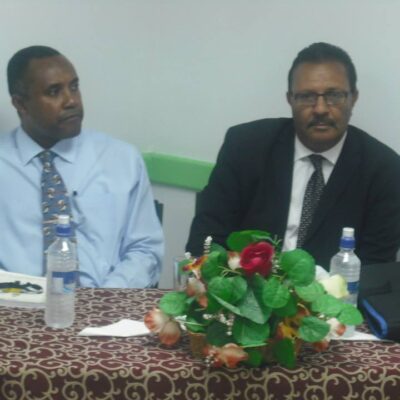 Presenters for the afternoon's proceedings,